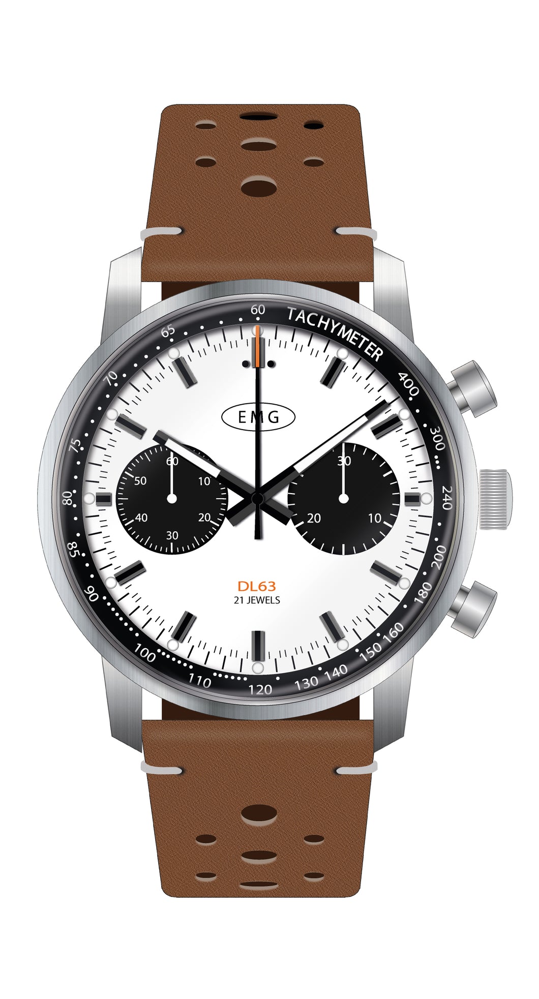 2021 DL63 White panda Mechanical Chronograph